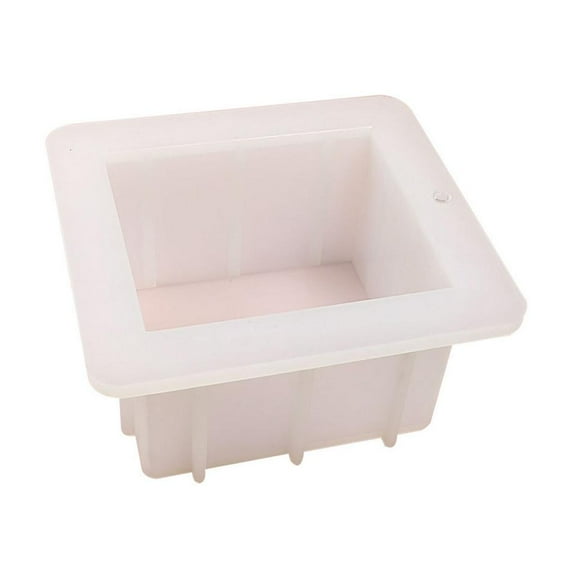Yammee 500ML Square Silicone Mould 4'' Bread Cake Bakeware Large Cube 3D Casting Mold