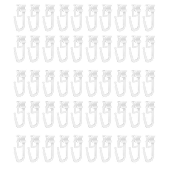 Yammee 50Pieces Curtain Gliders Window Treatments Accessories For Living Room, Bedroom