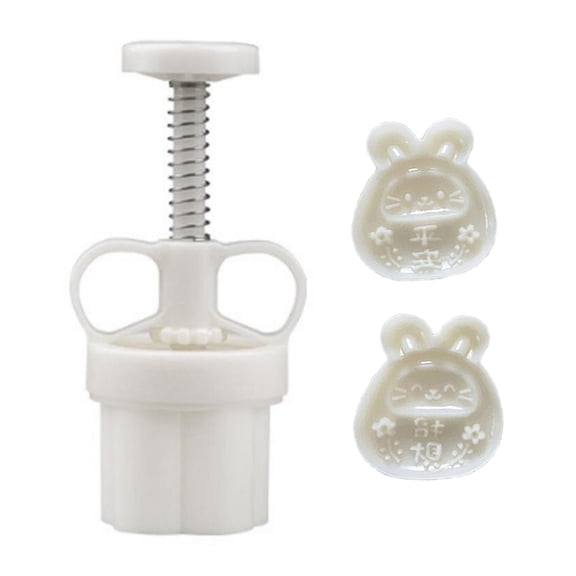 Yammee 50g Chinese New Year Plastic Mooncake Stamps Mooncake Moulds Baking Accessories Kitchen Gadget for Mid-Autumn Festival