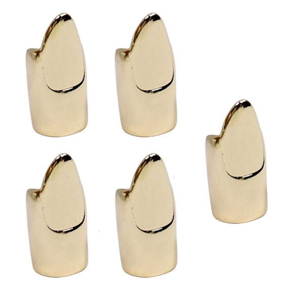 Yammee 5PCS Fashion Nail Art Rings Comfort Fit Alloy Finger Accessory Open Nail Rings Alloy Texture Present for Fashion Outfits