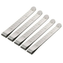 Yammee 5PCS Metal Hemming Clips 3 Inch Measurement Ruler Quilting Supplies for Hemming