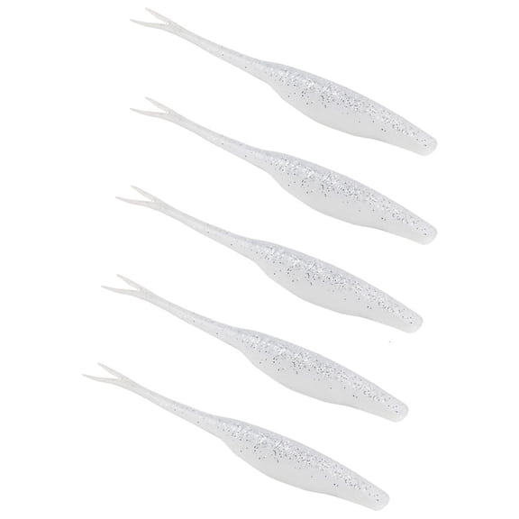 Yammee 5Pcs Soft Swimbait Floating Baits Fishing Lures Split Tail Swimbaits Lures Baits Fishing Lures Tackle Accessories