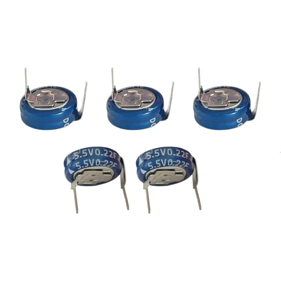 Yammee 5Pcs/set High Power Density 5.5V Super Capacitor 0.22F Wide Operating Temperature Industrial Energy Storage