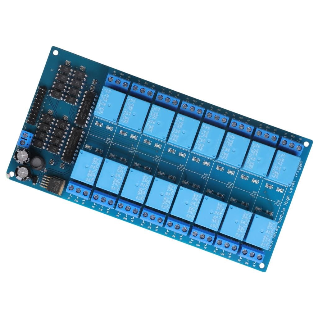 Yammee 5V/12V/24V Relays Module Board 16 Channel Relays Module with ...