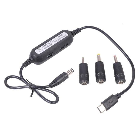 Yammee USB C 5V to 1.2V-12V 2.5mm/3.5mm/4.0mm/5.5mm Step Up Converters w/ 3 Connectors