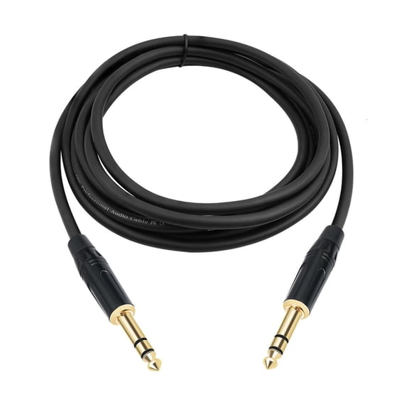 Yammee 6.35mm Instrument Cable 6.35mm Mono Jacks 1/4" Cable Unbalanced Guitar Patches Cords/Instrument Cable Male to Male Cable