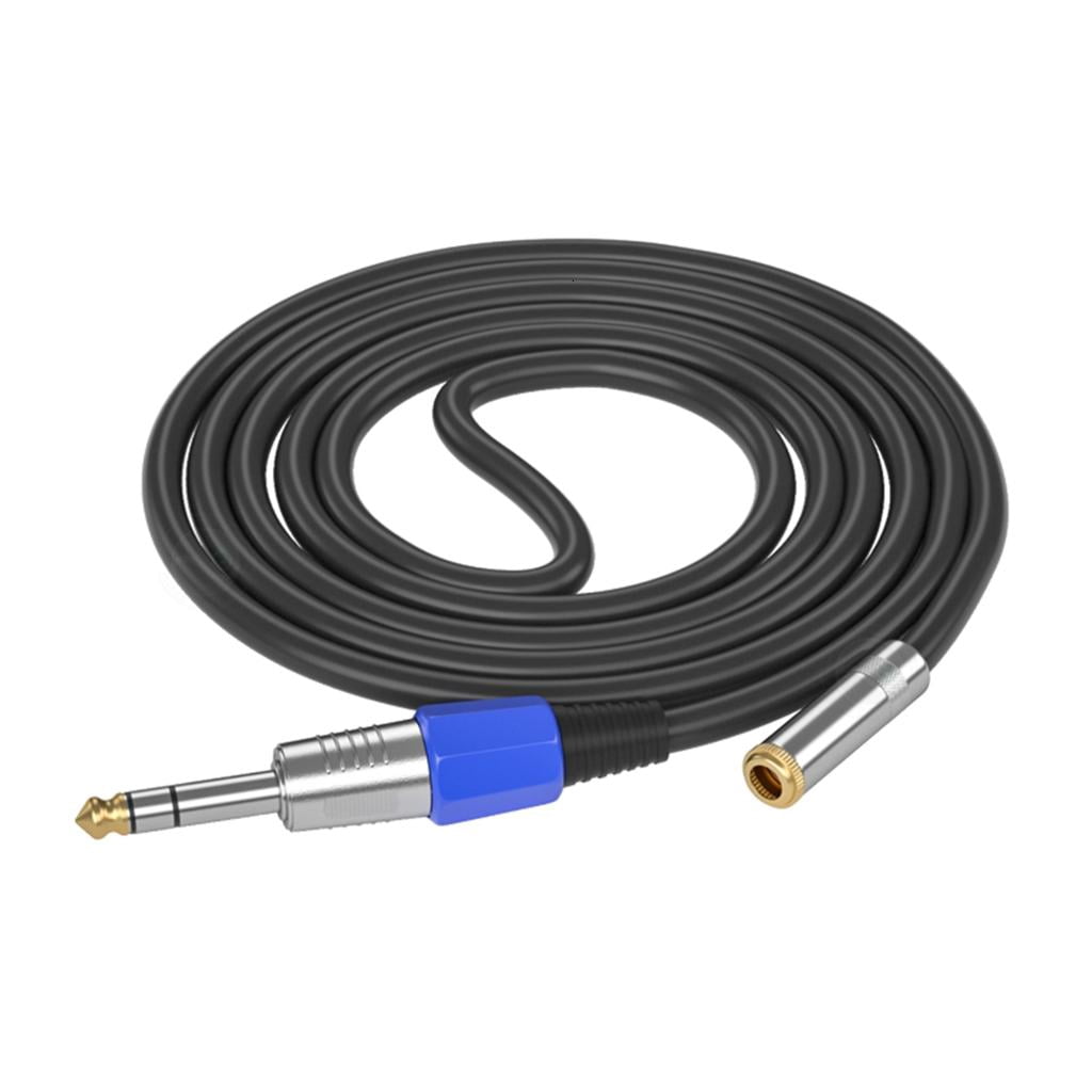 Yammee 6.35mm Male to Female 3.5mm Stereo Adapter Cable for Amplifiers Guitar Keyboards Piano Home Theater Headphones