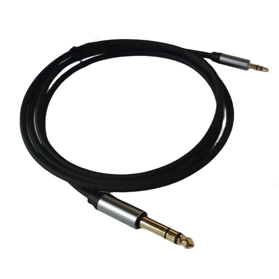 Yammee 6.35mm to 3.5mm DualChannel Male to Male 3.5 Audio Cable for Electric Guitar, Mixer, Active Speaker
