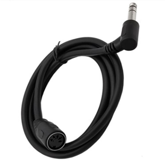 Yammee 6.35mm to MIDI Din 5Pin Adapter Cable Sound Interfaces Cable 6.35mm To MIDI Din 5Pin For Studio Recording Devices