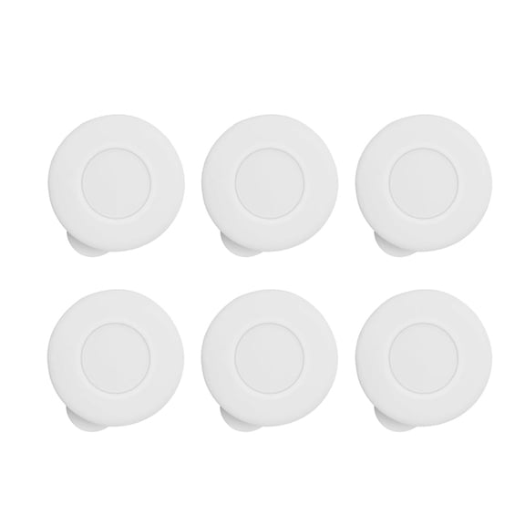 Yammee 6PCS Silicone Milk Bottle Replacement Caps Glass Bottle Sealing Lid for Leakproof Sealing and Freshness Preservation