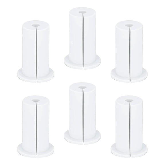 Yammee 6Pcs Furniture Wall Hole Bushing Cable Grommet Rubber Pass Through Holes Cover