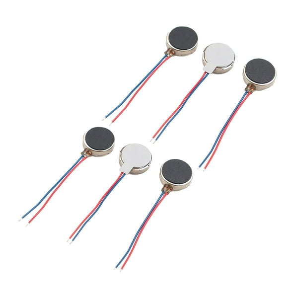 Yammee 6pcs Highly Speed 1027 Flat Motor Mini Vibration Motor for DIY Projects and Health Products 11000RPM, Easy Installation