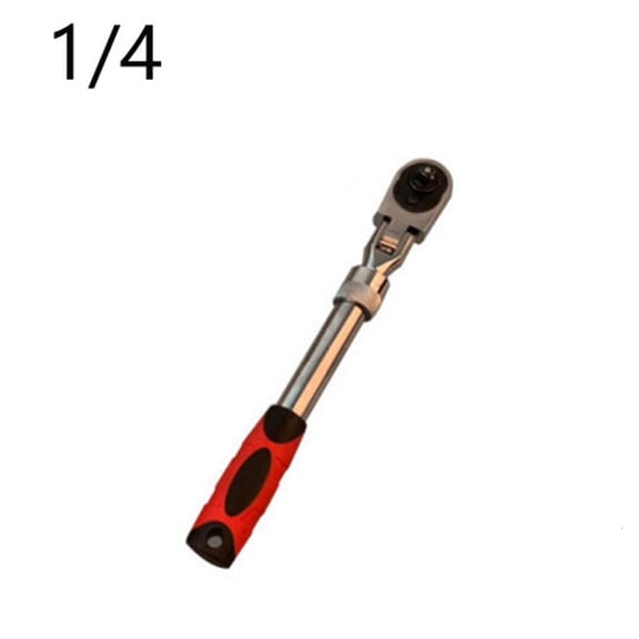 Yammee Extendable Ratchet 1/4"3/8" & 1/2" Drive 72 Tooth Flex-Head Quick Release Locking Ratchets Automatic Hand Tool