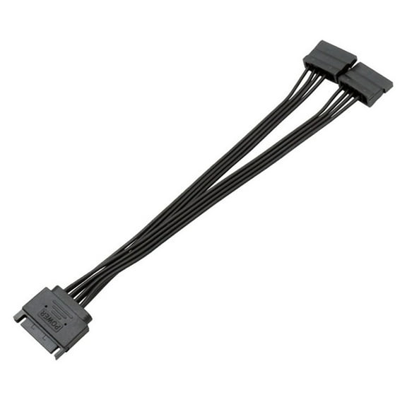 Yammee 8.66in Sata Cable Sata Power Cable Splitter Sata Power Splitter Adapter Cable