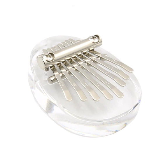 Yammee 8 Keys Thumb Piano Finger Marimba Instrument for Music Lover, Acrylic 8 Key Thumb Piano for Kids Adults