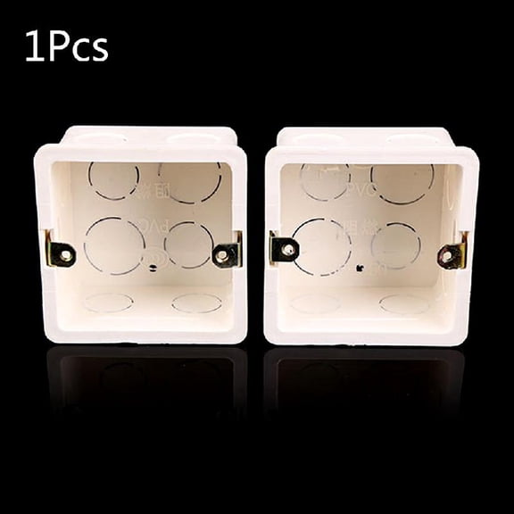 Yammee 80x80 PVC Junction Box Wall Mount Cassette For Switch Socket Base Switch Bottom Box Electrical Box Accessories