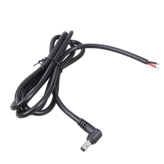 Yammee 50cm/150cm 15A Power Cord 90 Degree DC5525 Plug Bare End for Monitors LED Lights