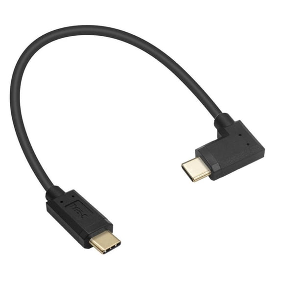 Yammee 90 Degree Angle Type C Cable Charging Wire Fast Charging 10Gbps Data Transfer