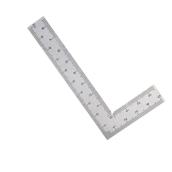Yammee 90 Degree Framing Square Stainless Steel L Shape Square Ruler Metal Square Woodworking Measurements Tool for Drawing