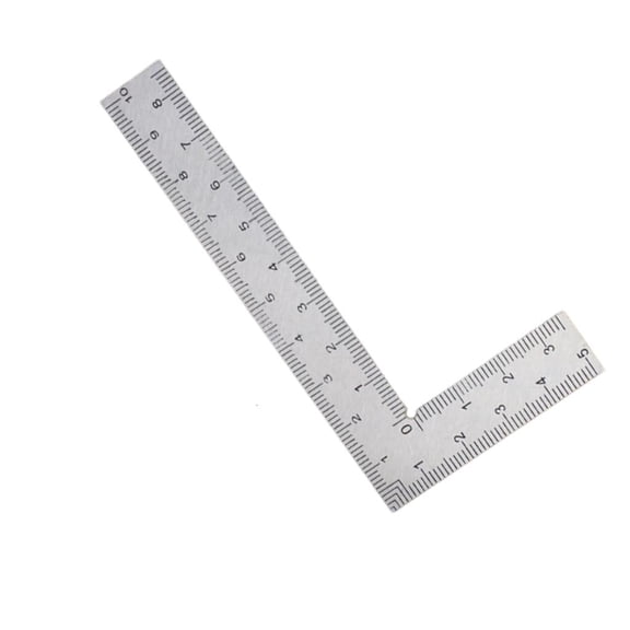 Yammee 90 Degree Framing Square Stainless Steel L Shape Square Ruler Metal Square Woodworking Measurements Tool for Drawing