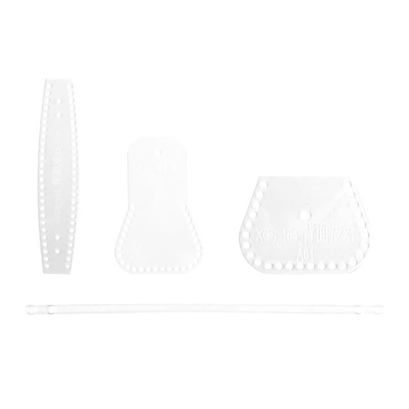 Yammee Acrylic Template Leather Pattern Acrylic Stencil, Keychain Pattern Leather Templates for Leather Wallet Keychain Pendant