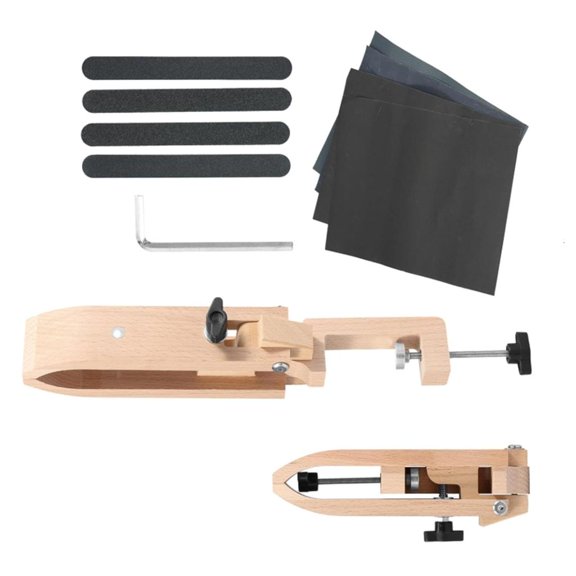 Yammee Adjustable Leather Sewing Ponies with Sanding Strips Leather Ponies for Artwork