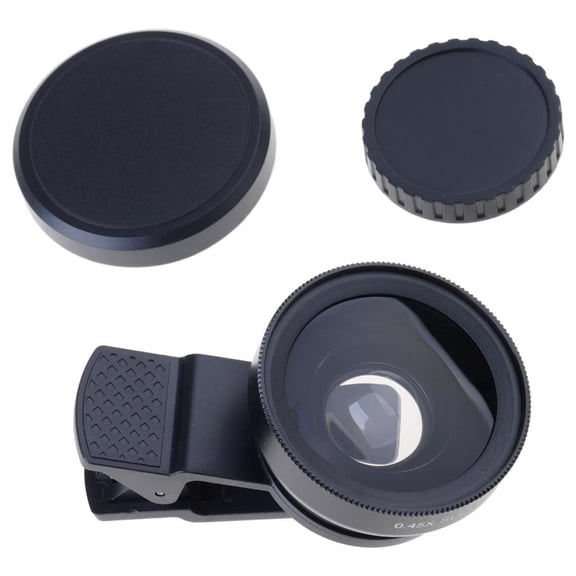 Yammee Adjustable Phone Camera Lens 0.45x Very Wide Angle Macro Photography Attachment Upgrades for Travel Outdoor Shoot