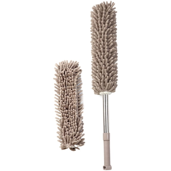 Yammee Adjustable Telescopics Dusters Dusting Brush With Washable Pad for Home Cleaning, Soft Heads