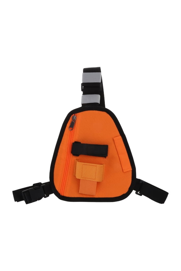 Yammee Adjustable Vest Chest Rig-Pack Pouch Harness Walkie Waist Pack for Two Way Radio
