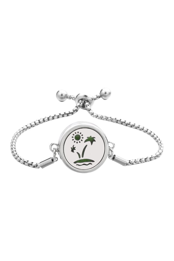 Yammee Air Freshener Perfume Oil Diffuser Charm Bracelet Adjustable Handchain Stainless Steel Wristchain Jewelry Women Gift