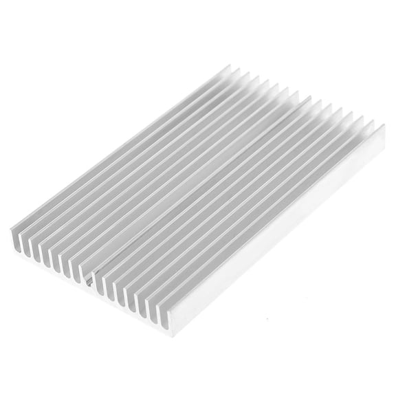 Yammee Aluminum Heat Sink Radiator Heatsink for IC LED Cooling, Electronic Cooler, Chipset Heat Dissipation 100x60x10mm