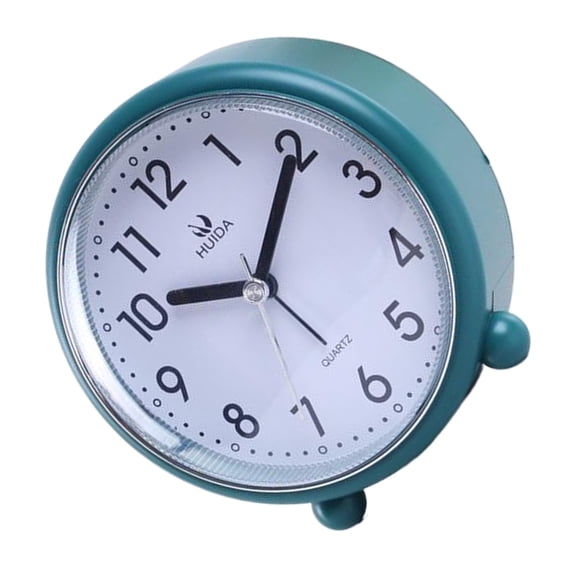 Yammee Analogs Alarm Clock 4inch Super Silents NonTicking Battery Operated Clock for Bed