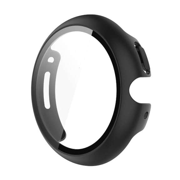 Yammee Antiscratch Housing Full Coverage Screen Protector for Watch 4 41mm 45mm Wearable Device Tempered Glass Smartwatch Shell