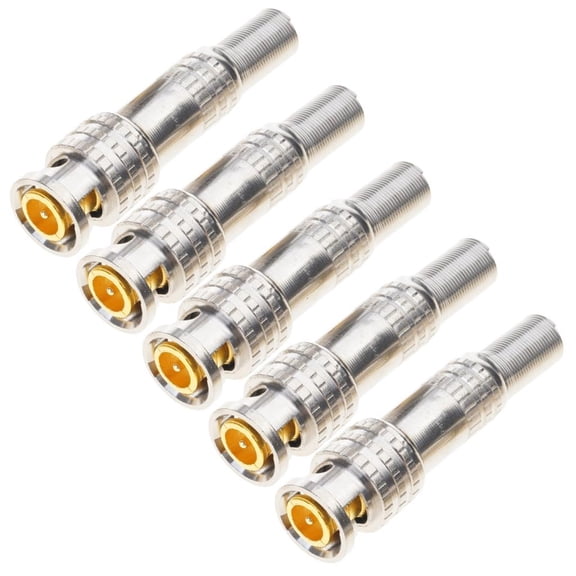 Yammee BNC Male Connector for CCTV Security Camera System Coax Cable Easy Installation Solderless BNC Compression Connector