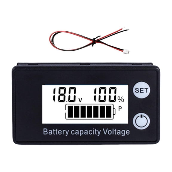 Yammee Battery Capacity Indicator 8V-100V Acid Car Motorcycle Voltmeter Voltage