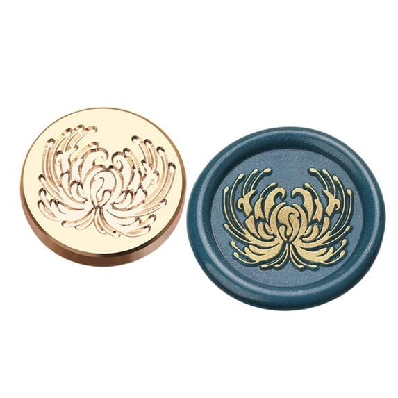 Yammee Bikes Wax Seal Stamp Flower Series Sealing Wax Stamp for Card Envelope Scrapbooking Letter Invitation Decorations