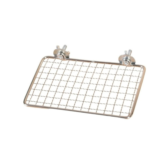 Yammee Bird Cage Shelf Stand Stainless Steel Net Perch Platform for Safe Bird Resting