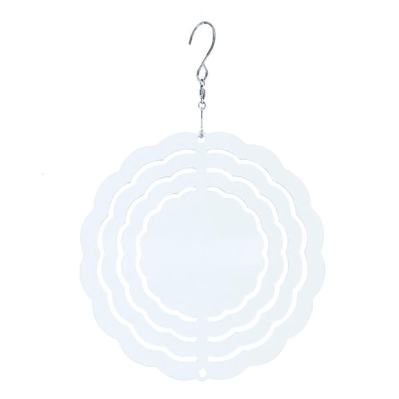 Yammee Blank Sublimation Wind Spinner Hanging Pendant For Garden And Home Decoration