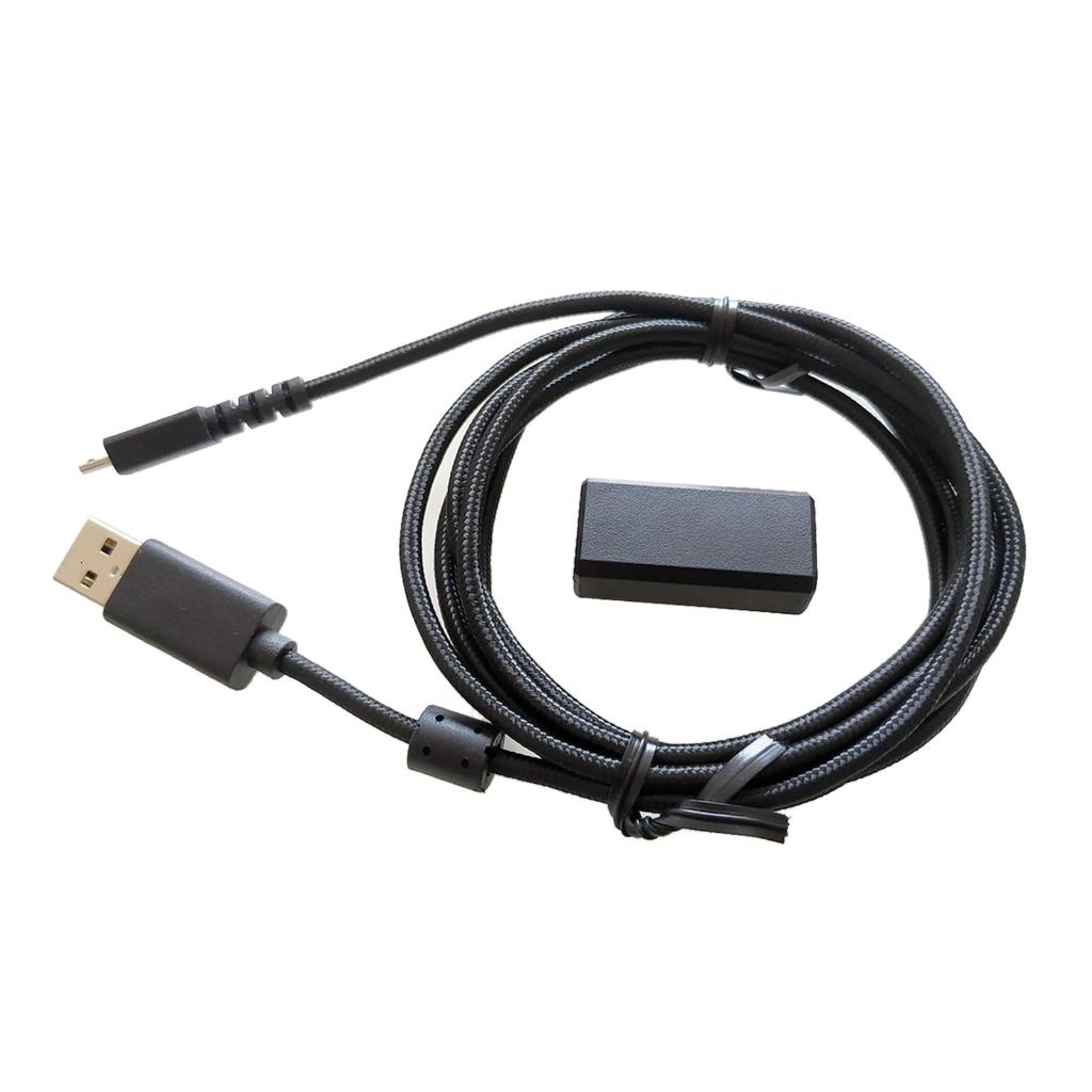 Yammee Braided USB Mouse Cable Black Charging Cord Mouse Adapter For ...