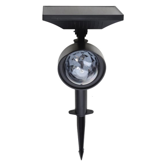 Yammee Bright Solar Pathway Lights Portable Rotating Strobe Light Energy-saving Lamp