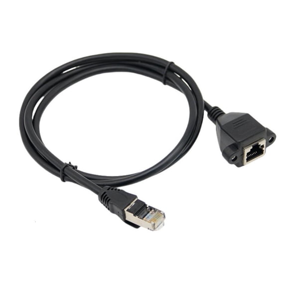 Yammee High Compatibility CAT5e Ethernet Extension Cable Category 5e RJ45 Male to Female Connection Cord Wire 100/200/500cm