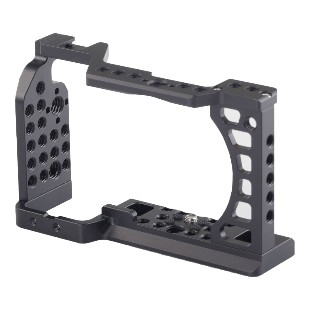 Lowerable Camera Frame Yammee Camera Cage Rig For A6400 A6300 A6100 DSLR Camera Aluminum Frame ...