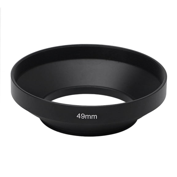 Yammee Camera Wide Angle Screw in Mount Metal Lens Hood 39mm 40.5mm 43mm 46mm 49mm 52mm 55mm 58mm 62mm 72mm 77mm 82mm