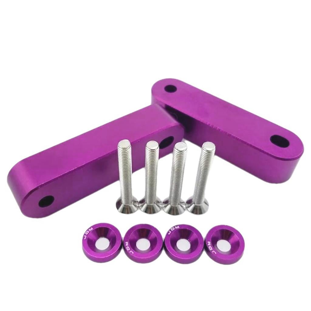 Yammee Car Aluminum Racings Hood Vent Spacer Risers with 4Pcs Fenders ...