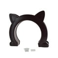 thumbnail image 1 of Yammee Cartoon Cat Shape Lockable Cat Door Security Hole Door Plastic Animal Small Door, 1 of 19