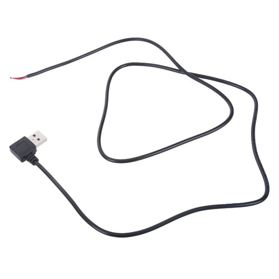 Yammee Charging Cord Extension Wire Power Supply Cable 2 Pin Bare Wire 22AWG USB Male USB Open End Cable for LED Light Fan