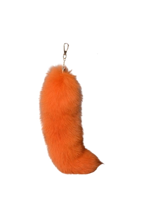 Yammee Chic Faux Foxes Tail Key Rings Unique Foxes Tail Pendant Keychain Accessory Delicate Keyring Ornament for Women