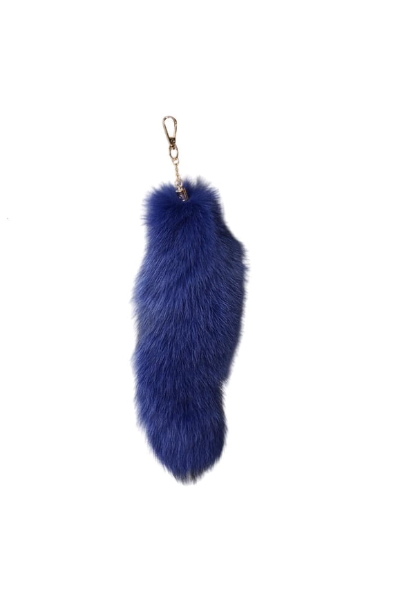 Yammee Chic Faux Foxes Tail Key Rings Unique Foxes Tail Pendant Keychain Accessory Delicate Keyring Ornament for Women