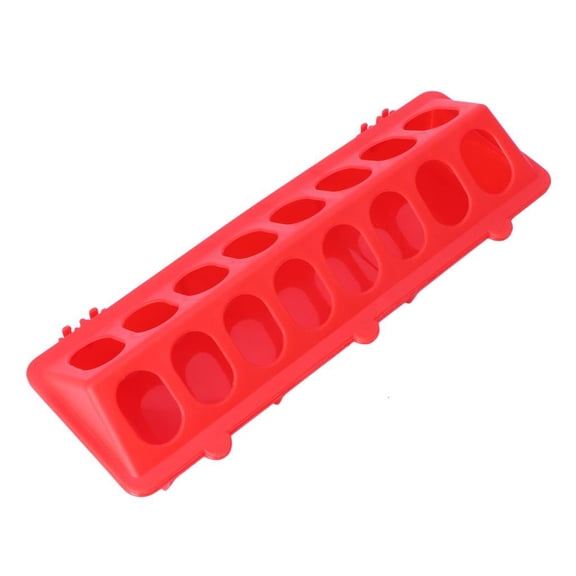 Yammee Chicken Feeding Trough Plastic Chicken Feeding Trough Flip-Top Poultry Feeder Waterer Food Dispenser for Pigeon Birds