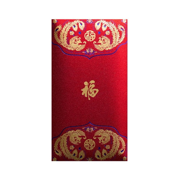 Chinese New Year Red Envelope 6Pcs Tradition Festival Present Supplies for Wedding Birthday Party Blessing Gift